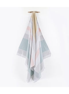 اشتري Turkish Striped Towel, Multicolour - 90x180 cm في الامارات