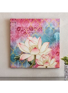 Buy Cera Lotus Framed Wall Art 50 x 50 cm in Saudi Arabia