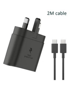 Buy 45W Fast Charger adapter, USB C Fast charger plug and 2m Type C charging cable, compatible with Samsung Galaxy S24 Ultra, S23 Ultra, S22, Z Fold 5, A14, A33, A54 USB C charging cable adapters in Saudi Arabia