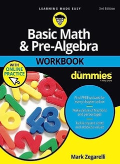 Buy Basic Math and Pre-Algebra Workbook For Dummies: with Online Practice in UAE