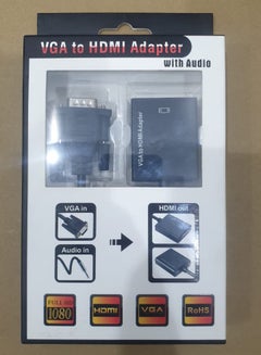 Buy converter from vga to hdmi 25 cm with audio in Saudi Arabia
