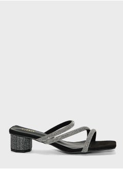 اشتري Embellished Double Strap Mule في الامارات