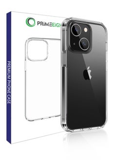 Buy Transparent Crystal Clear iPhone 13 and iPhone 14 Case Case 6.1 inch Shockproof Curved Edges case HD Clear Anti Scratch protective case [NOT FOR 14 AND 13 PRO] in Saudi Arabia