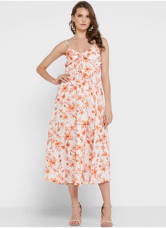 Buy Printed Cami Fit & Flare Dress in Saudi Arabia