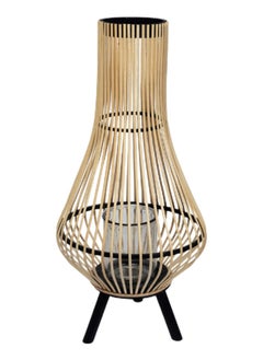 Buy Bamboo Lantern with Leg, Natural - 70 cm in UAE