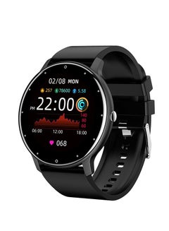 Buy ZL02 Smart Watch Compatible with Android IOS Black in Saudi Arabia