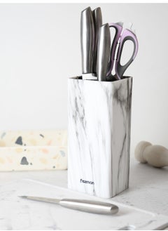 اشتري Kitchen Knife Organizer Marble Square Shape 10cm في الامارات