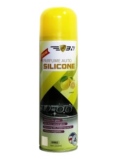 Buy Silicone Polish For Car DashBoard And Plastic Care And Cleaner With Scent Lemon 220ml in UAE