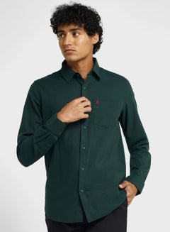 Buy Thomas Scott Men Classic Slim Fit Flannel Casual Shirt in Saudi Arabia