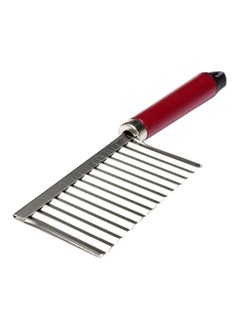 Buy Potato Slicer Silver/Red/Black 22x1x6cm in UAE