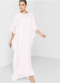 Buy Batwing Sleeve Embroidered Abaya in UAE