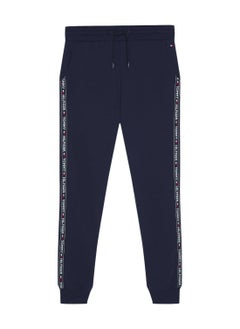 Buy Men's Lounge Track Pants - Cotton, Blue in UAE