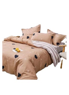 Buy 4-Piece Floral Design Bedding Set Cotton Multicolour in Saudi Arabia