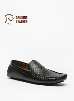 اشتري Mens Textured Slip-On Moccasins في السعودية