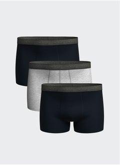 Buy Standard Fit Cotton Flexible Men's Boxer 3-Piece in Egypt