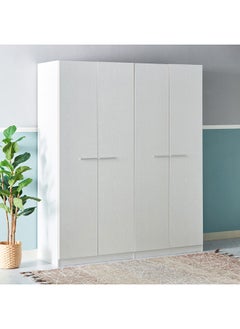 Buy Frankfurt 4-Door Wardrobe 59.6x216x181.6 cm in UAE