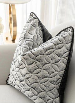 Buy Cushion Heera Steele (with filler) Pillow Knot Home Cover Set for Modern Sofa Contemporary Living Room Bedroom and Office Soft Washable in UAE