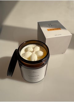 Buy Hand Poured,non toxic,eco-friendly,premium cocosoy Scented Candle- Georgia Peach Scent. in UAE