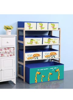 Buy 4 Tier Toy Organizers and 8 Storage Bins,Kids Storage Organizer for Toys, Toy Box and Storage,Kids Toy Storage Rack in UAE