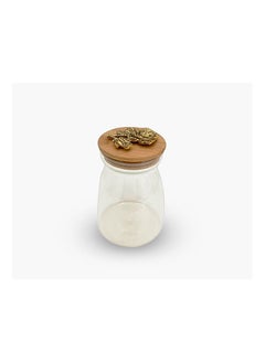 اشتري Glass Candy Jar With Bamboo Lid في الامارات