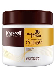 اشتري Karseell Collagen Hair Treatment Deep Repair Conditioning Argan Oil Collagen Hair Mask Essence for Dry Damaged Hair All Hair Types 16.90 oz 500ml في الامارات