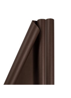 اشتري Gift Wrap - Matte Wrapping Paper - 50 Sq Ft Total (30 In X 10 Ft Each) - Matte Chocolate Brown - 2 Rolls/Pack في السعودية