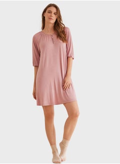 اشتري Button Detail Nightdress في الامارات