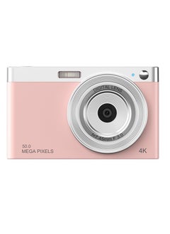 اشتري Compact 4K Digital Camera Video Camcorder 50MP 2.88Inch IPS Screen Auto Focus 16X Zoom Anti-shake Face Detact Smile Capture Built-in Flash with 32G Memory Card في السعودية