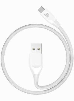 Buy Tronsmart Double Braided Nylon Type-C Cable 3ft. - White in Egypt