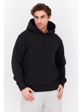 Buy Men Sportswear Fit Long Sleeves Outdoor Hoodie, Black in UAE