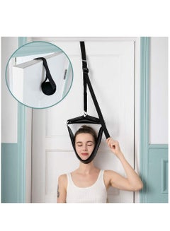 Buy Cervical Neck Traction Device for Home Use, Portable Over Door Device for Neck Pain Relief, Overhead Traction Stretcher Home Physical Therapy for Arthritis, Disc Bulges and Spinal Decompression, Black in UAE