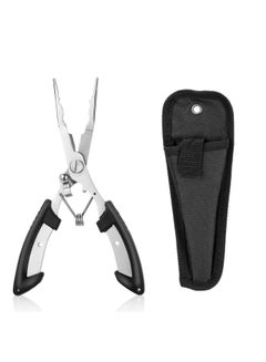اشتري Stainless Steel Fishing Pliers Scissors Line Cutter Remove Hook Tackle Tool, Fishing Pliers Multi Tool Pliers Hook Remover, Braid Line Cutter, Split Ring Opener في السعودية
