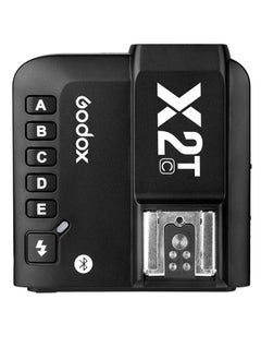 اشتري Godox X2T-C TTL Wireless Flash Trigger for Canon, 1/8000s HSS Bluetooth Connection Supports iOS/Android App Controller, TCM Function, 5 Separate Group Buttons, New Hotshoe Locking, New AF Assist Light في السعودية