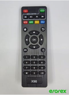 Buy Replacement IR Remote Control For Android TV Box H96 MAX/V88/MXQ/TX6/T95X/T95Z Plus/TX3 X96 Mini Black in UAE