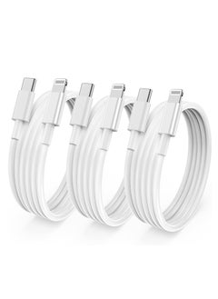 Buy Apple MFi Certified Iphone Fast Charging Cable Type-C to Lightning (Pack of 3) in UAE