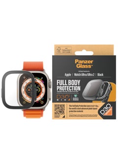 اشتري PanzerGlass™ واقي شاشة لساعة Apple Watch Ultra 2023 - حافظة حماية كاملة للجسم D3O® ضد الخدوش والصدمات، مصنوعة من الزجاج المقوى، 49 ملم أسود في الامارات