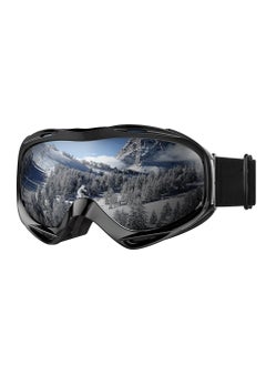 Buy OTG Ski Goggles, Over Glasses Ski/Snowboard Goggles, 100% UV Protection, Anti-Fog Ski Goggles Mirrored for Men, Women & Youth, Winter Sports Protective Glasses in UAE