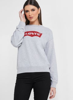 Buy Crew Neck Logo Sweatshirt in UAE