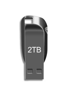 Buy 2TB Metal USB Flash Drive High Speed Metal Pen Drive Waterproof Mini Disk Memory with Keyhole (Black) in UAE