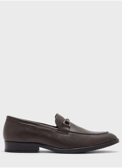 Buy Buckle Detail Formal Slip Ons in Saudi Arabia