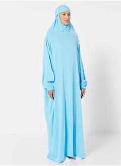 Buy Praying Dress In Plain Colour With Attached Veil in Saudi Arabia