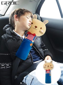 Buy Seat Belt Cover for Kids, Seatbelt Pillow Cover Stuffed Soft Plush Travel Pillow in Car, Detachable Protectors for Head Neck and Shoulder, Universal Car Seat Strap Cushion Pads for Child Adults in Saudi Arabia
