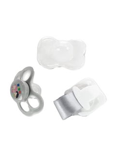 Buy Pacifier With Holder ( 0 M+)-Grey in Saudi Arabia