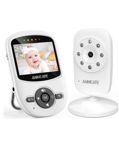 اشتري Baby Monitor with Night Vision Temperature Display Time Display Music Playback Two-way Intercom في السعودية