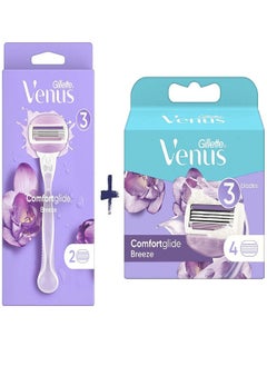 Buy Gillette Venus Breeze Razor Blade Refill For Women 1 Handle Plus 6 Blade in Egypt