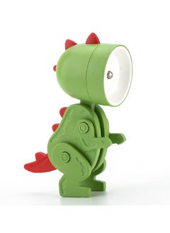 Buy Cartoon Toy Ambient Light Mini Small Table Lamp Cartoon Folding Dinosaur LED Light Green in Saudi Arabia