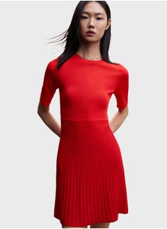 Buy Plisse Knitted Dress in Saudi Arabia