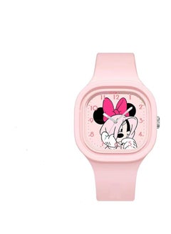 Buy Disney Mickey Minnie Square children's silicone watch in Saudi Arabia