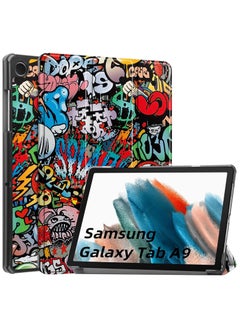 Buy New Case Compatible with Samsung Galaxy Tab A9 8inch 2023 Tablet,PU Leather Tri-Fold Stand Cover For Galaxy Tab A9 8'' (TY) in UAE