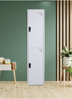 Buy Double doors Steel locker Grey in UAE